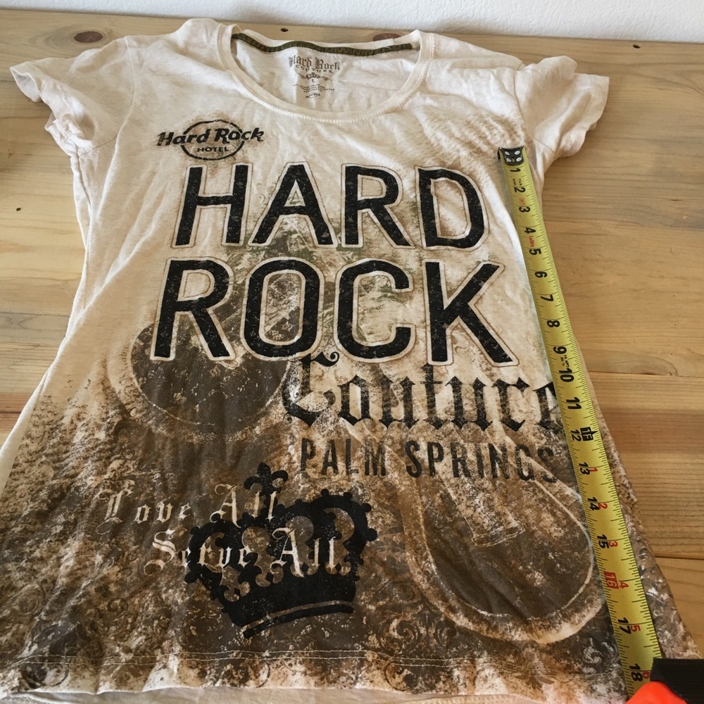 Hard Rock Women’s Tee Shirt Palm Springs Size L